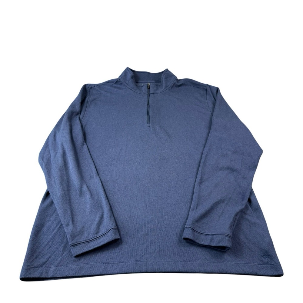 Rhone Blue Polyester Lightweight Fleece Men's Half Zip Sweater Size 2XL